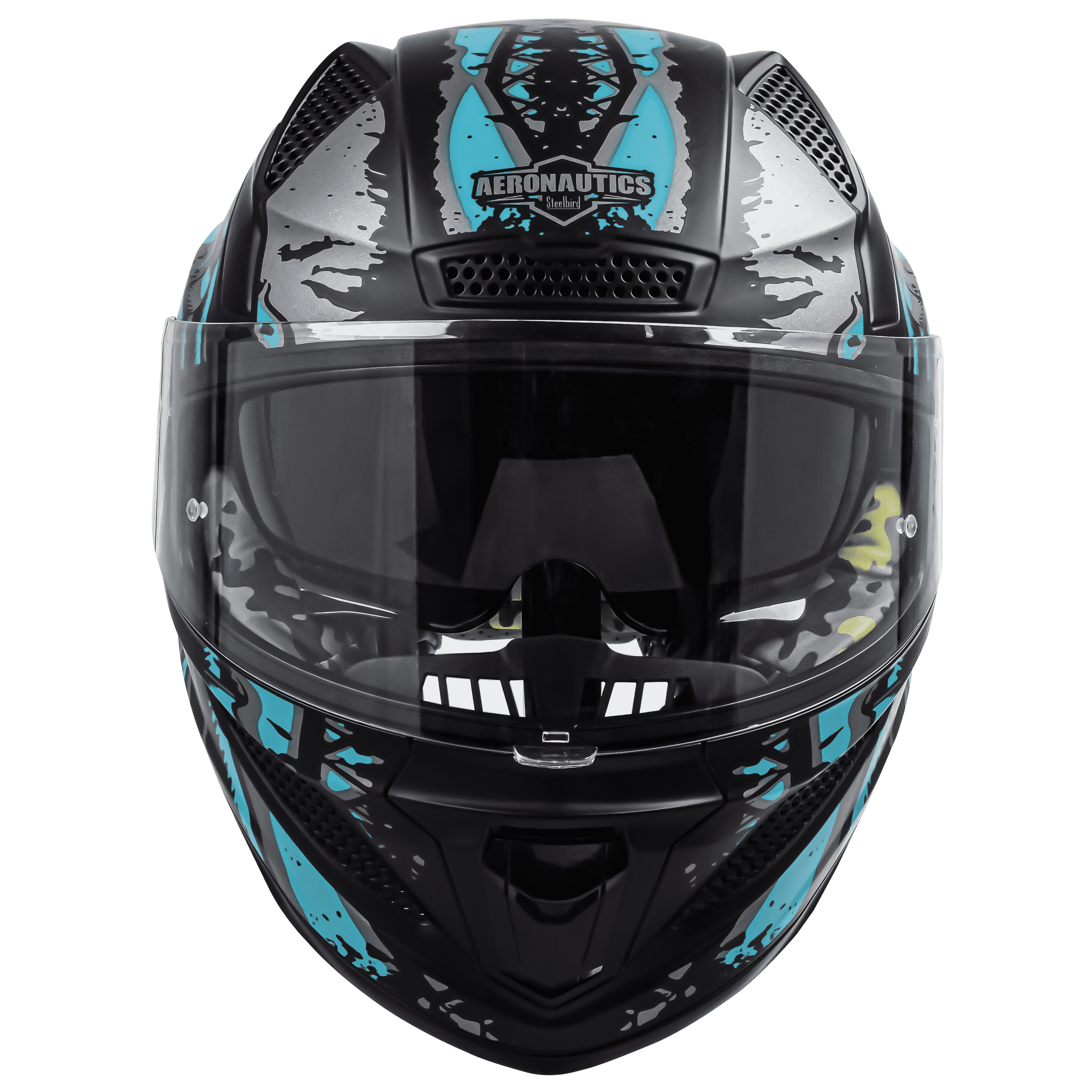 SBH-25 ISS PREDATOR GLOSSY BLACK WITH L. BLUE